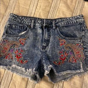 High waisted Jean shorts- urban outfitters